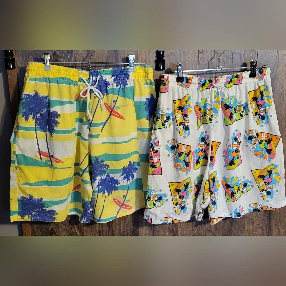 Men's Vintage 1980's Shorts Size S/M Set Of 2